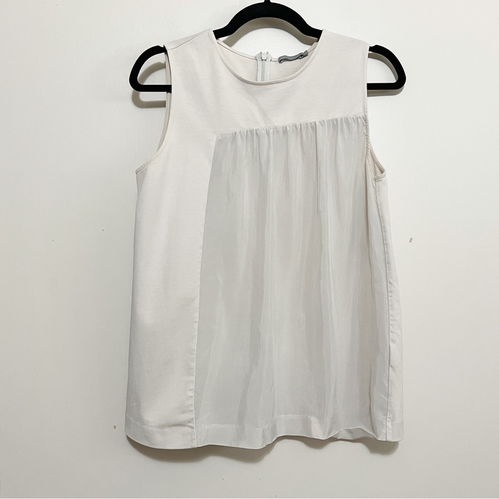 COS pale ivory tank